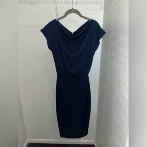 Women’s Off the Shoulder Navy Blue Dress